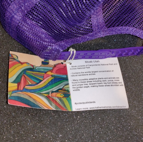 Katherine Holmes Trucker Hat Moab Utah Mountains Mesh Ball Cap + Free Stickers - Picture 5 of 11